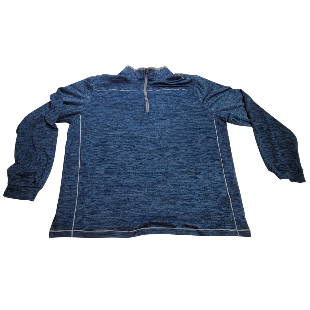 Pebble Beach Dry-Luxe Blue Quarter Zip Performance Golf Pullover XL